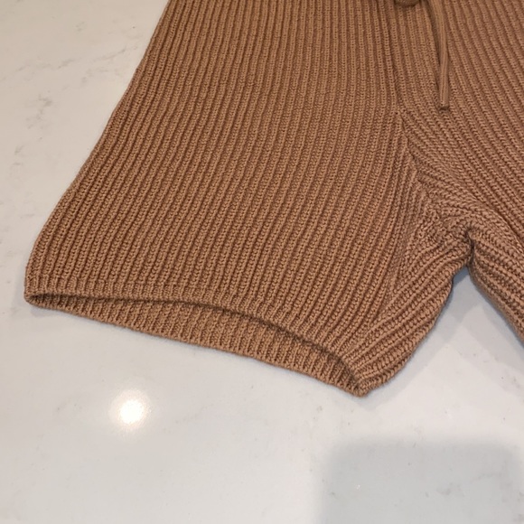 NWT REFORMATION Sanzo Tie Waist Knit Shorts In Buff - Picture 5 of 11
